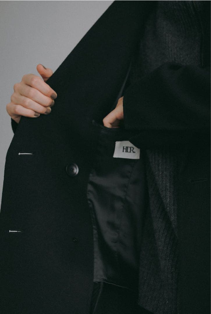 HER. カシミヤブレンドオーバージャケット