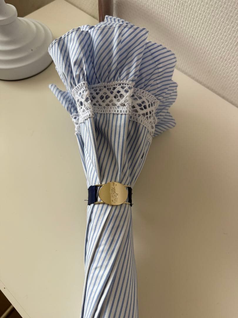 POLO RALPH LAUREN ストライプフリル 長傘