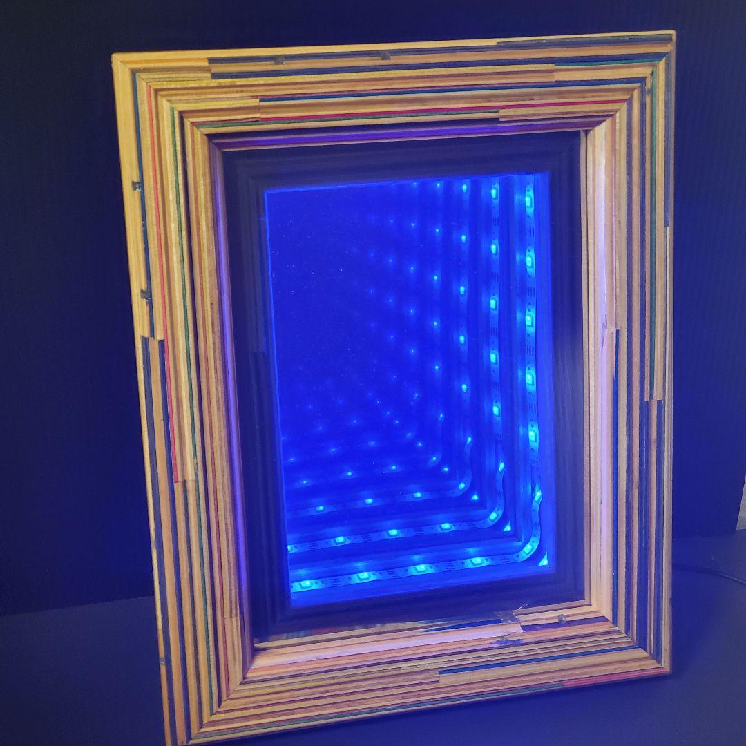 skateboard scrap LED アートフレーム