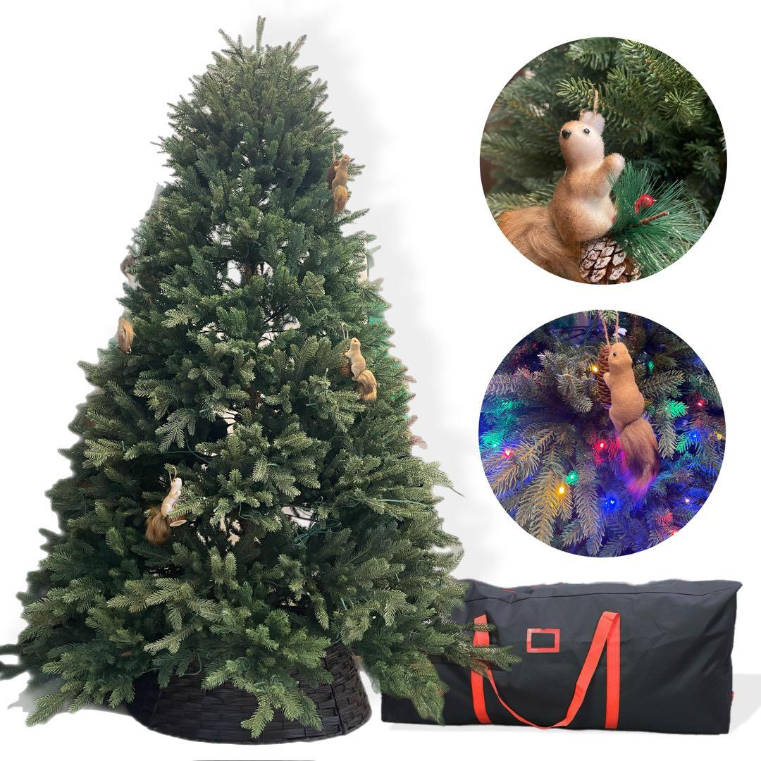 【2025年版】クリスマスツリー 最高峰クオリティク 大型210cm リス5個