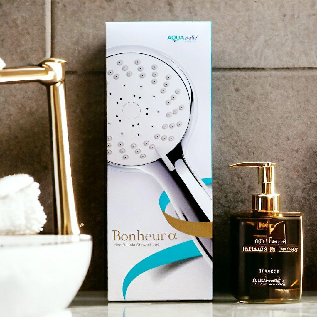 【アクアビュル】ボヌール　アルファ　ウルトラファインバブル　美容シャワーヘッド
