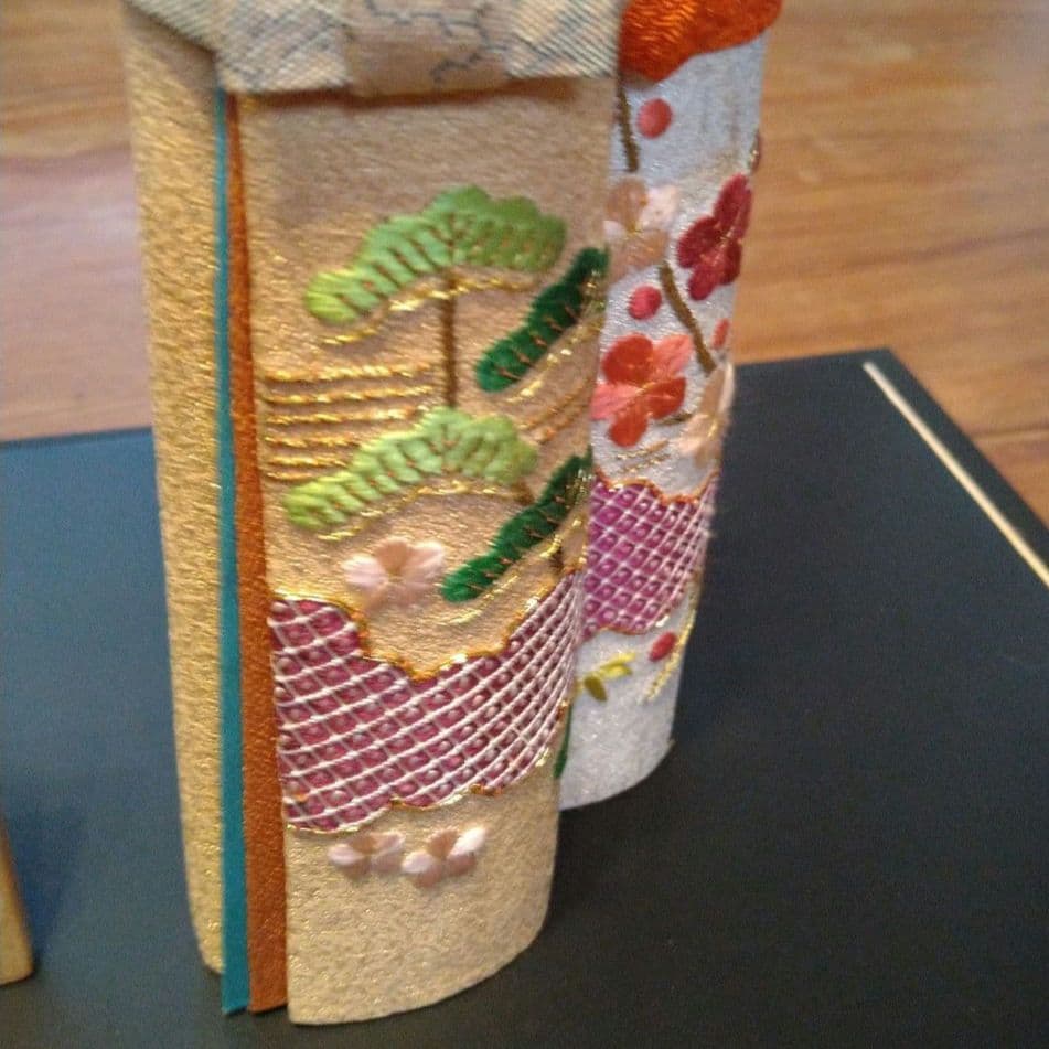 雛人形　人間国宝　原米洲　立ち雛　米洲人形　　待春　原米州