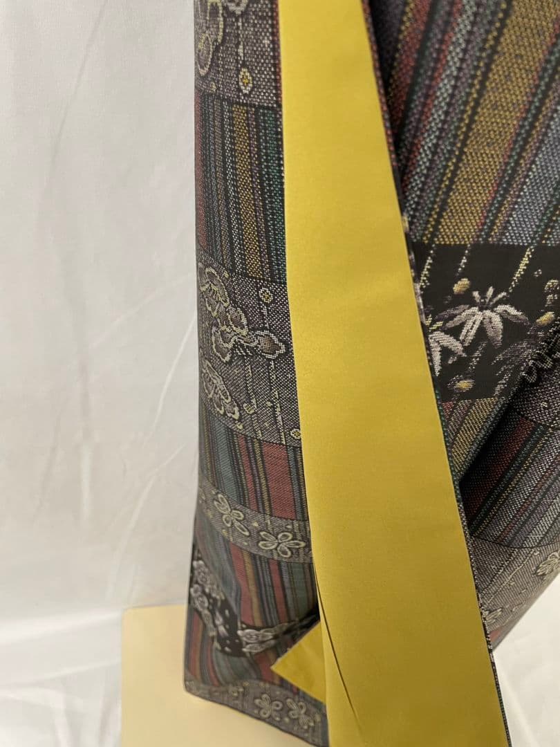 美品　正絹袷　恵大島織物謹製　本場大島紬単品(証紙付)