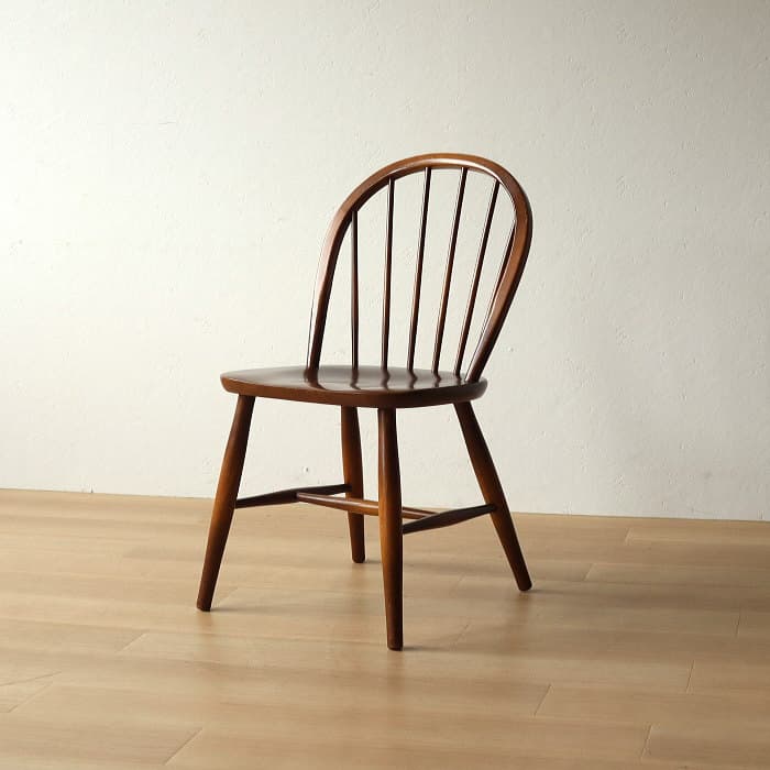 アンティーク 飛騨産業 キツツキ ウィンザーチェア ブナ材 無垢材②