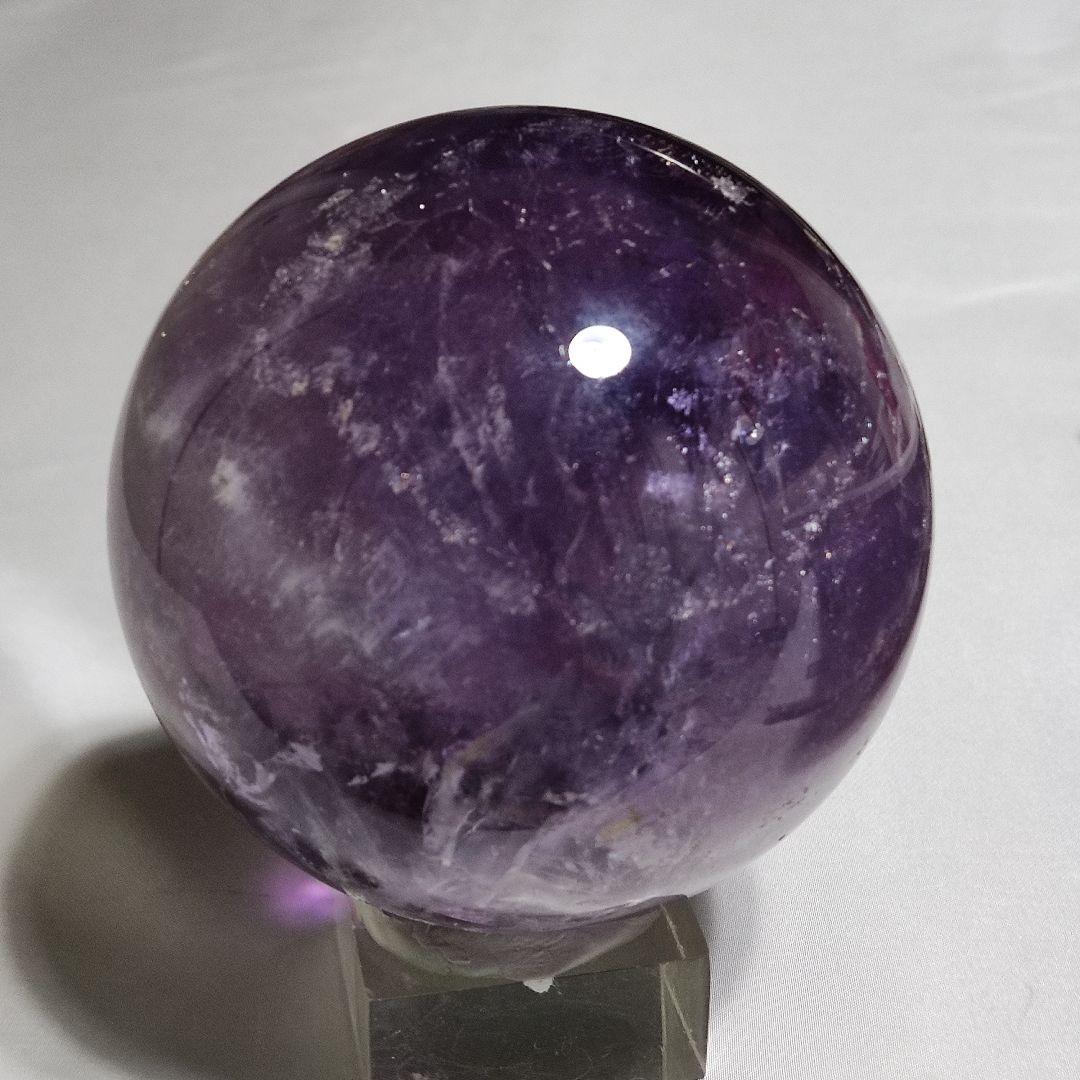 パワーストーン　天然石　アメジスト　丸玉　直約9cm　1,228g　130
