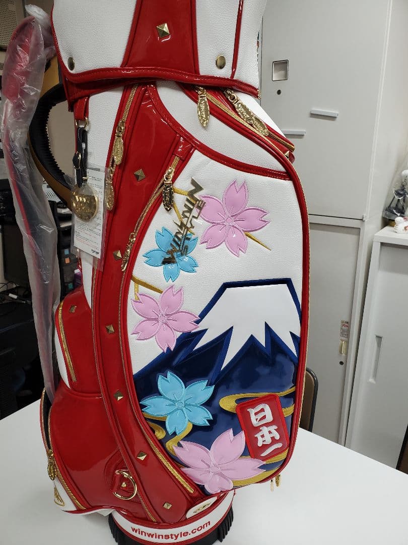 【限定100本】富士山/日本一CART BAG GOLD ゴルフバッグ