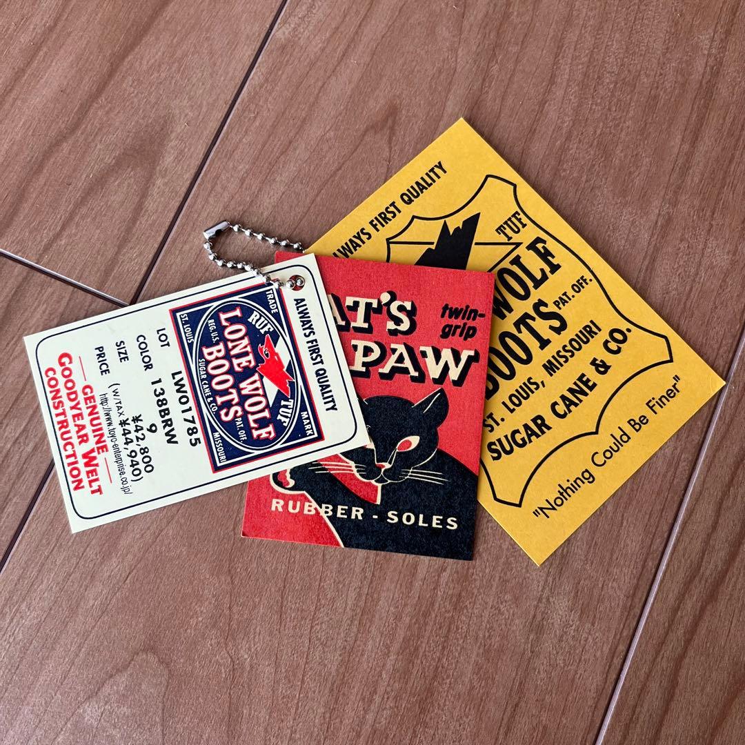 【新品同様】ロン・ウルフLONEWOLF ワイヤーマンブーツ サイズ9 ブラウン