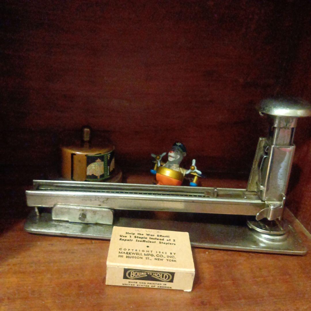 アメリカ製ヴィンテージMarkwell　ホチキス＆ステープル　NY　文房具