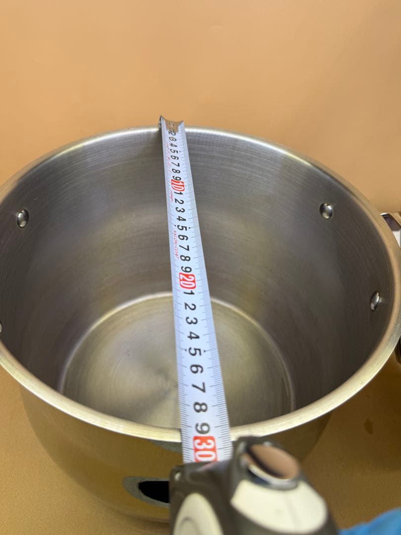 STOCK POT 鍋　15,1L ステンレススチール