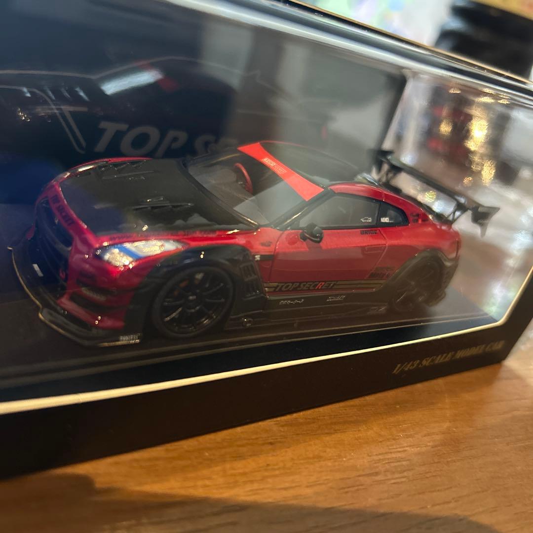 ミニカー TOP SECRET R35 GT-R TS RED 1/43