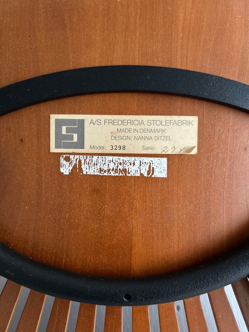 フレデリシア社 トリニダードチェア　ナナディッツェル　デンマーク ビンテージ　❷