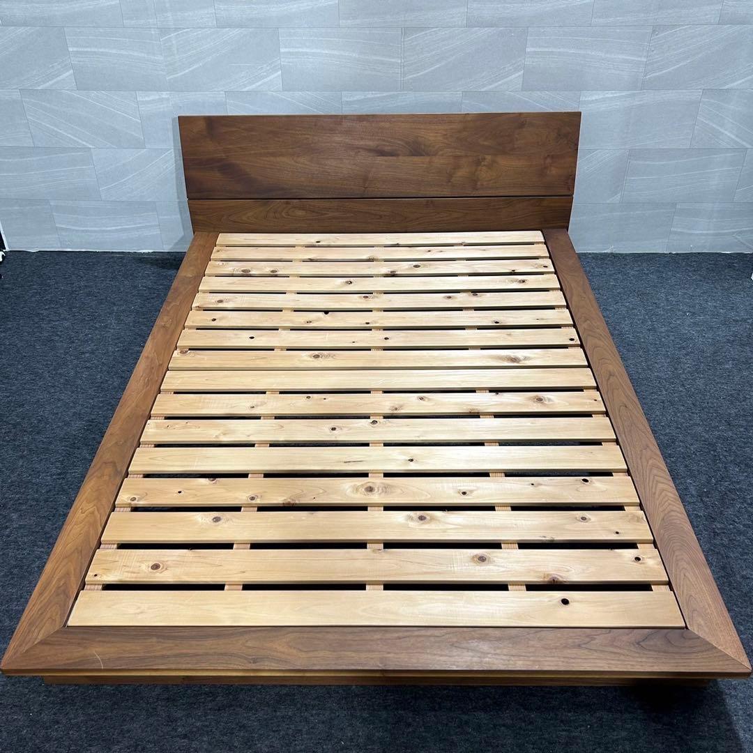 MasterWal ベッドフレーム モアレスベッド ダブル 無垢材 d4518