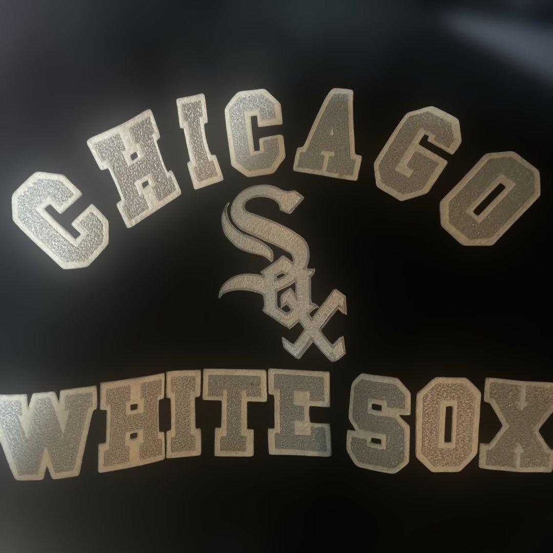 ◻︎楽一番公式アカウント97◻︎ スタジャン　ホワイトソックス　ブラック