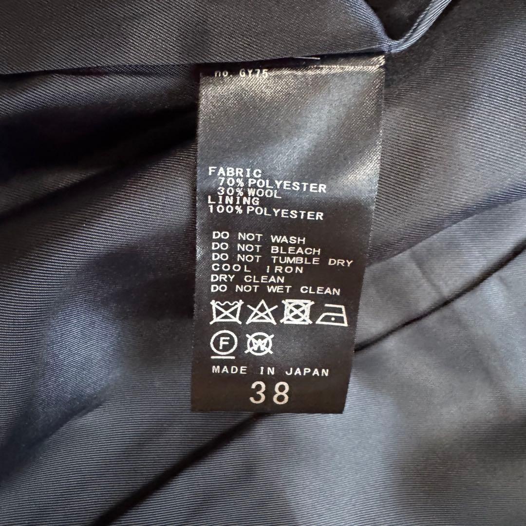 スピックアンドスパン ダブルテーラードジャケット 紺色 38