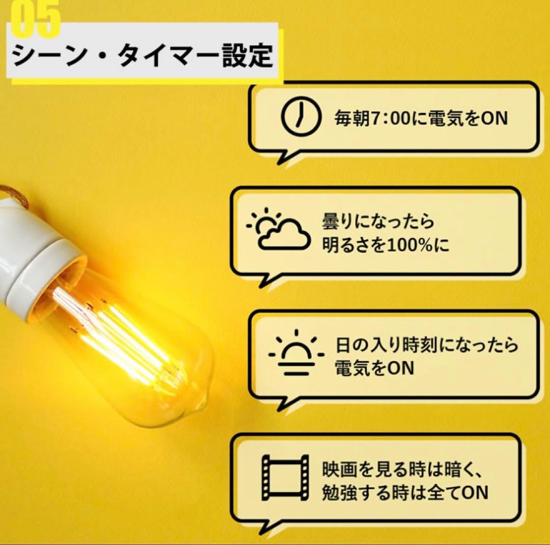 エジソンバルブ LED スマート電球 E26 DST-E26GGSP 6個セット