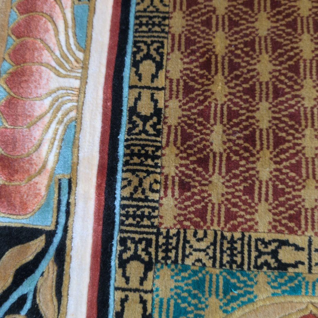 仏宝座 （十三仏）高級敷物　絨毯　ラグ 絹100% シルク 希少