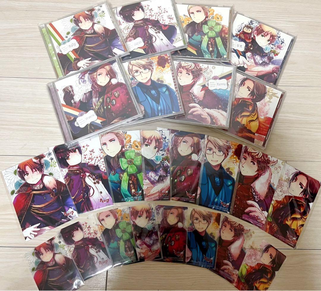 ヘタリア キャラクターCDⅡ セット　クリアカード　特典ブロマイド付き