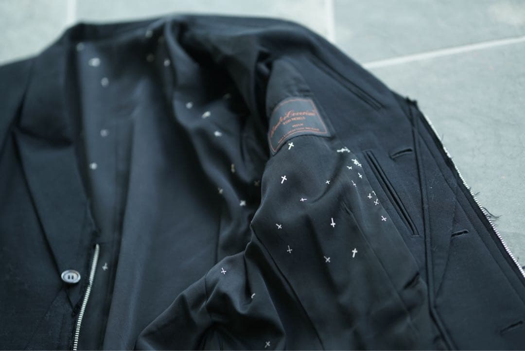 02aw undercoverism 魔女期 クロス柄 セットアップ スーツ