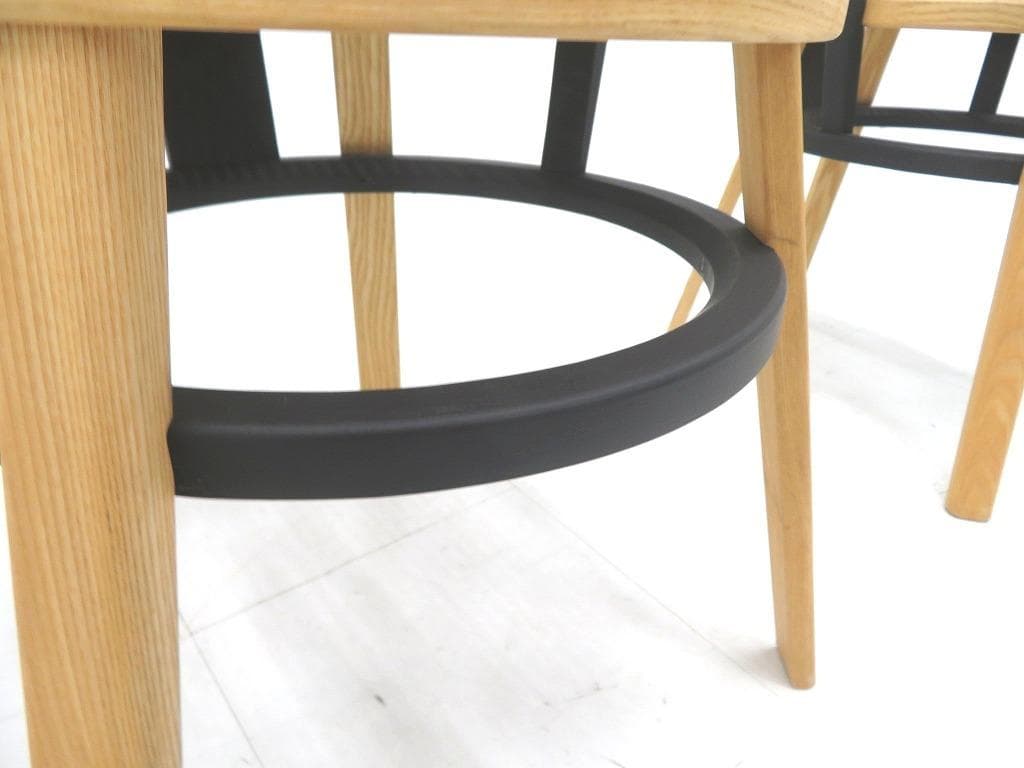 展示品　タイムアンドスタイル　オフセット　ダイニングチェア　2脚セット　北欧