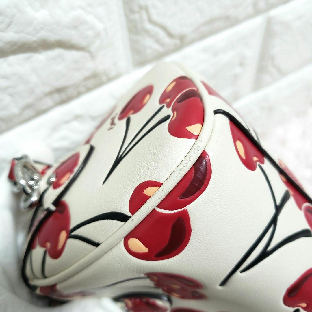 美品 COACH コーチ ミニ ローアン ボストンショルダー2way チェリー