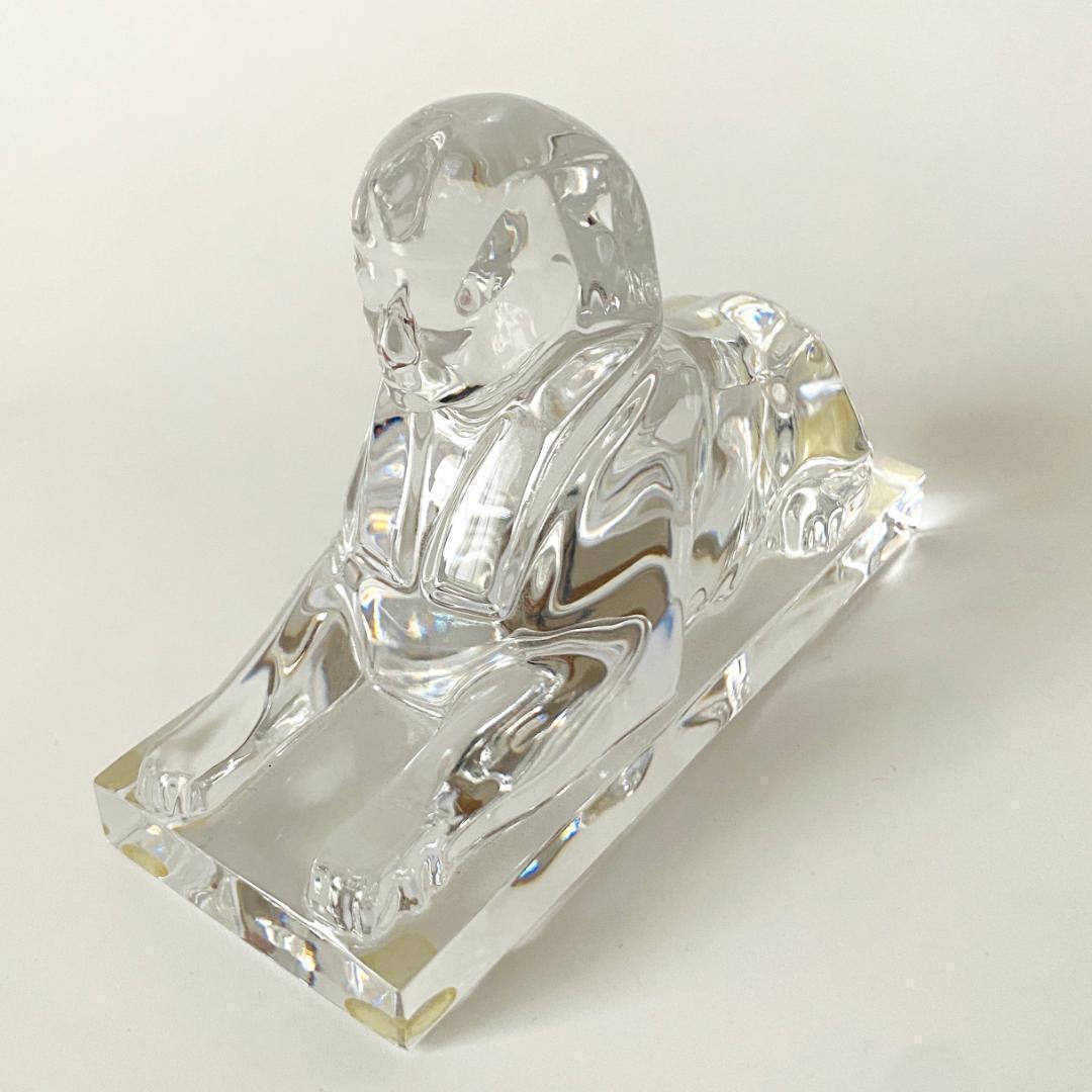美品【バカラ】動物 スフィンクス 置物 インテリア★美品★幸運★魔除け1