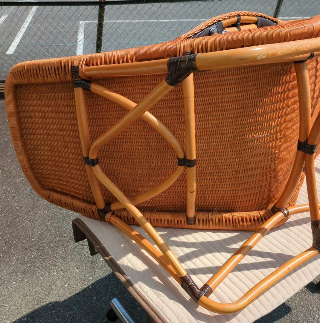 〈たのめる便・現状渡し〉ヤマカワラタン レストチェア CL-752