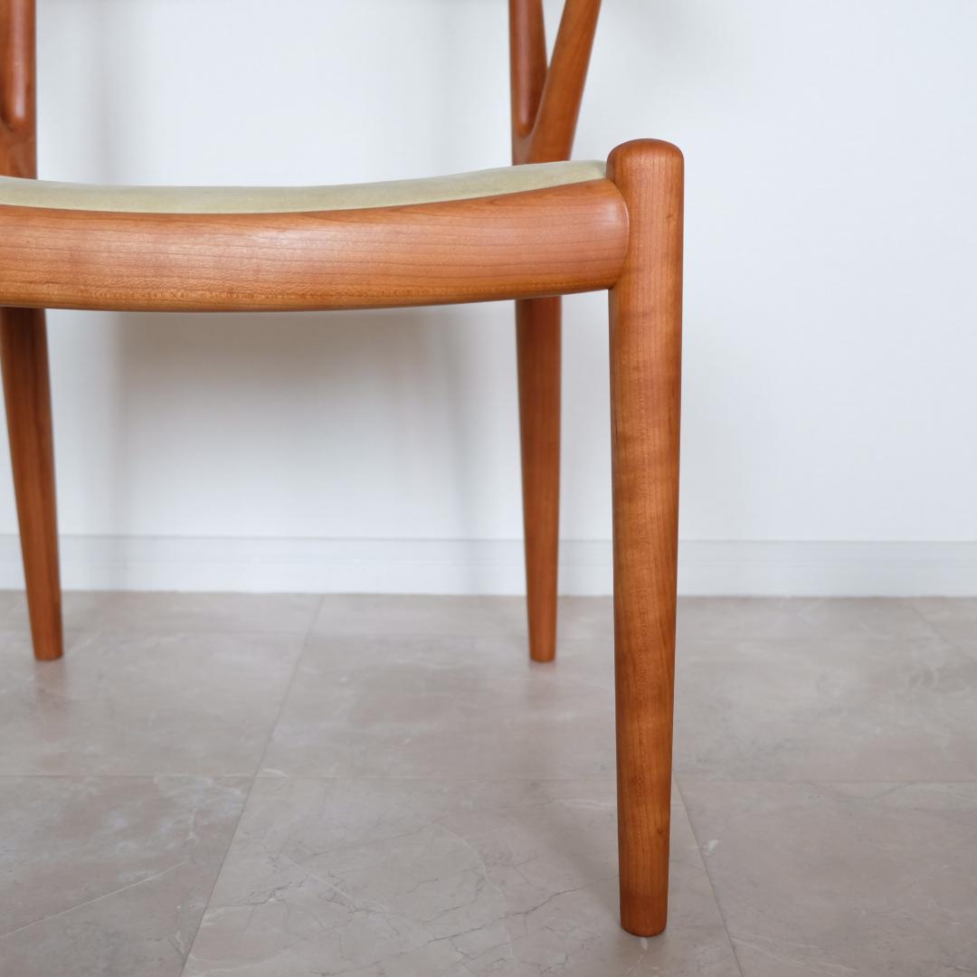 SPS隊長様 【美品｜メンテ済み】Vチェア　家具蔵（KAGURA）　チェリー材①