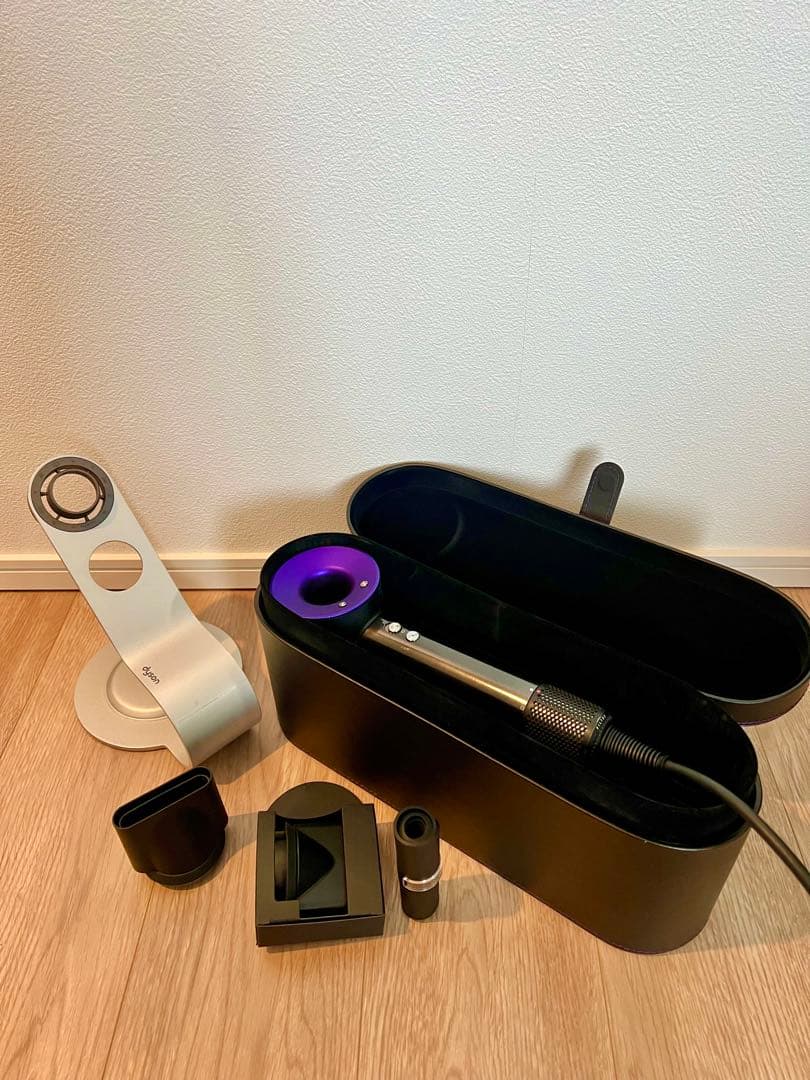 動作良好　Dyson HD01 ドライヤー パープル　付属品・収納ケース付き