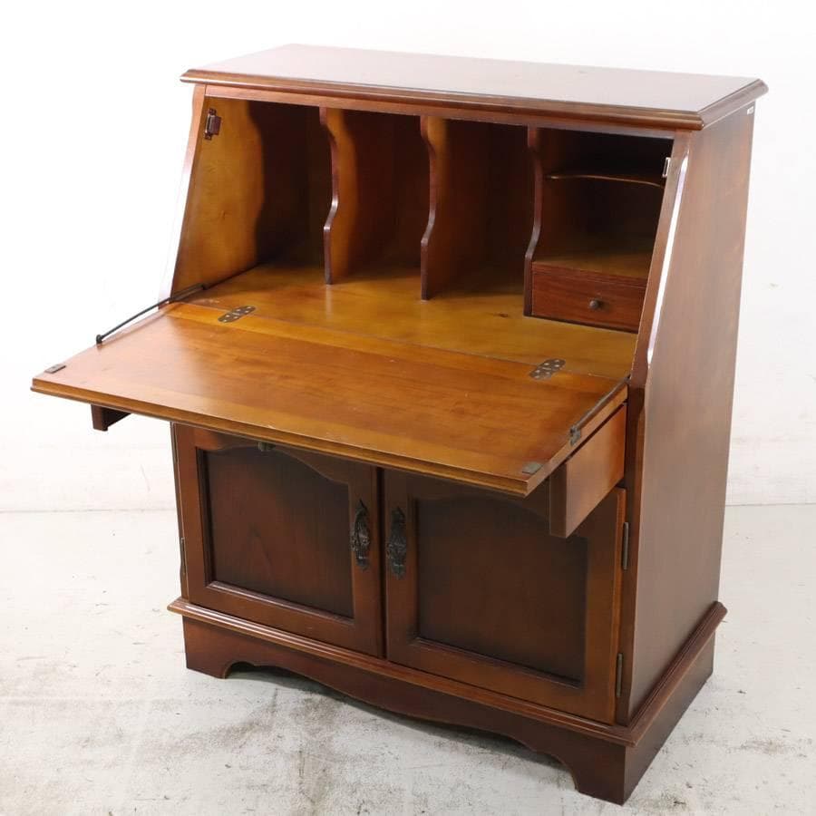 カリモク家具 コロニアル ライティングビューロー QC3001 アンティーク調