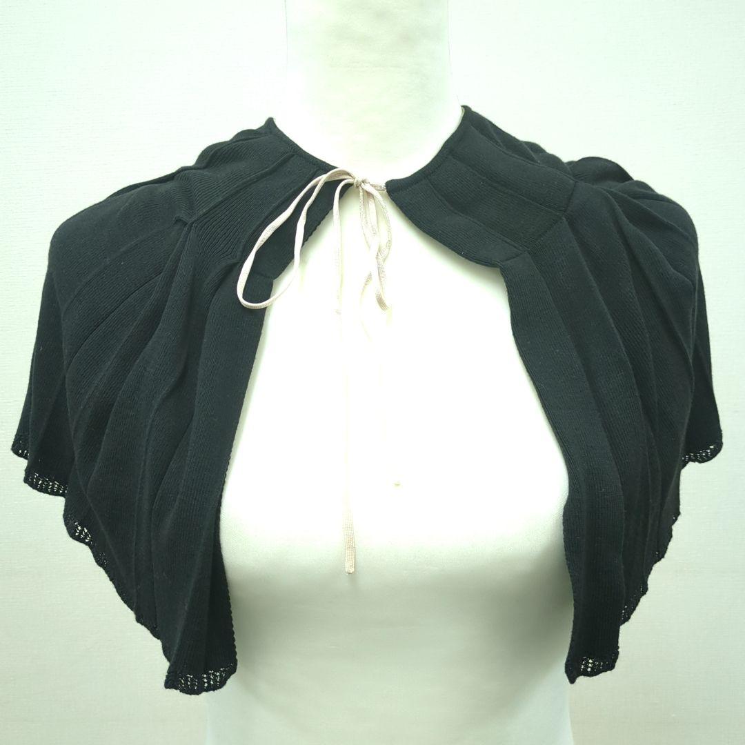 シャネル ケープ ブラック 95% コットン 5%シルク フランス製