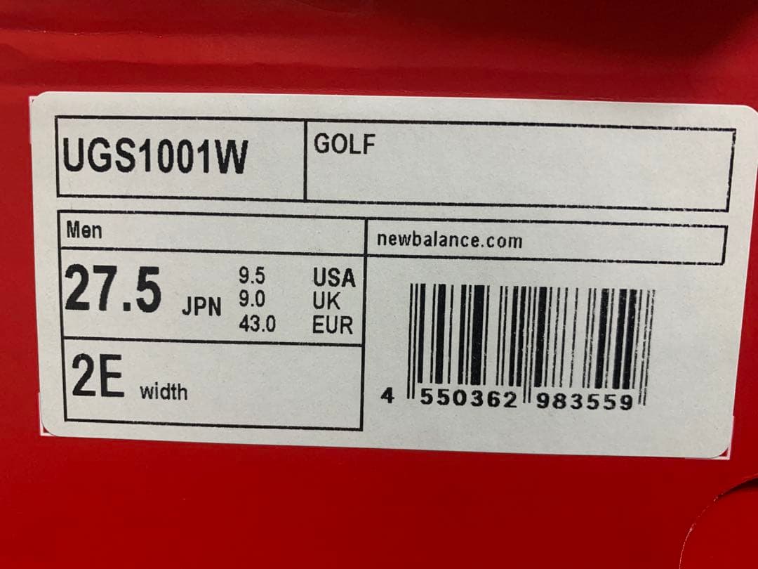 ニューバランス　スパイクレス　ゴルフシューズ