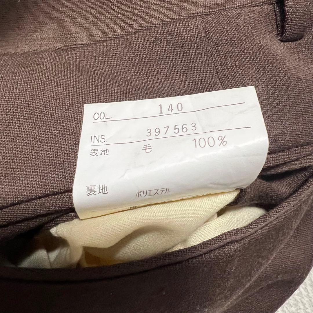 ダブル レトロ カラー スーツ セットアップ ブラウン L 菅田将暉