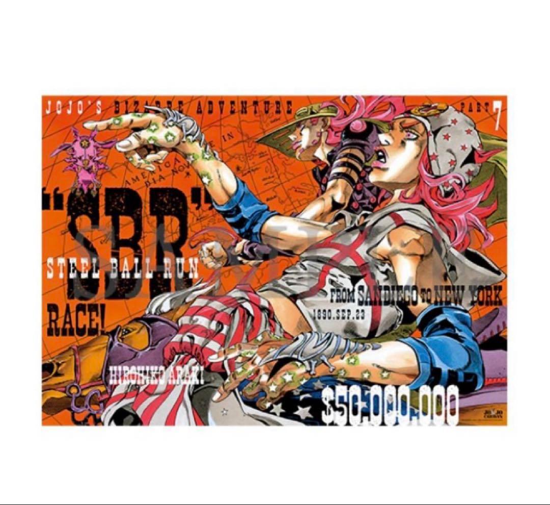 ジョジョキャラバン　B2ポスター　A B スティールボールラン
