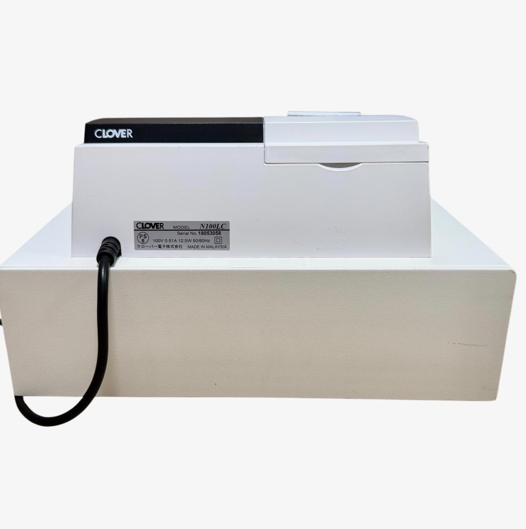 【美品】CLOVER クローバー 電子レジスター N100LC ホワイト