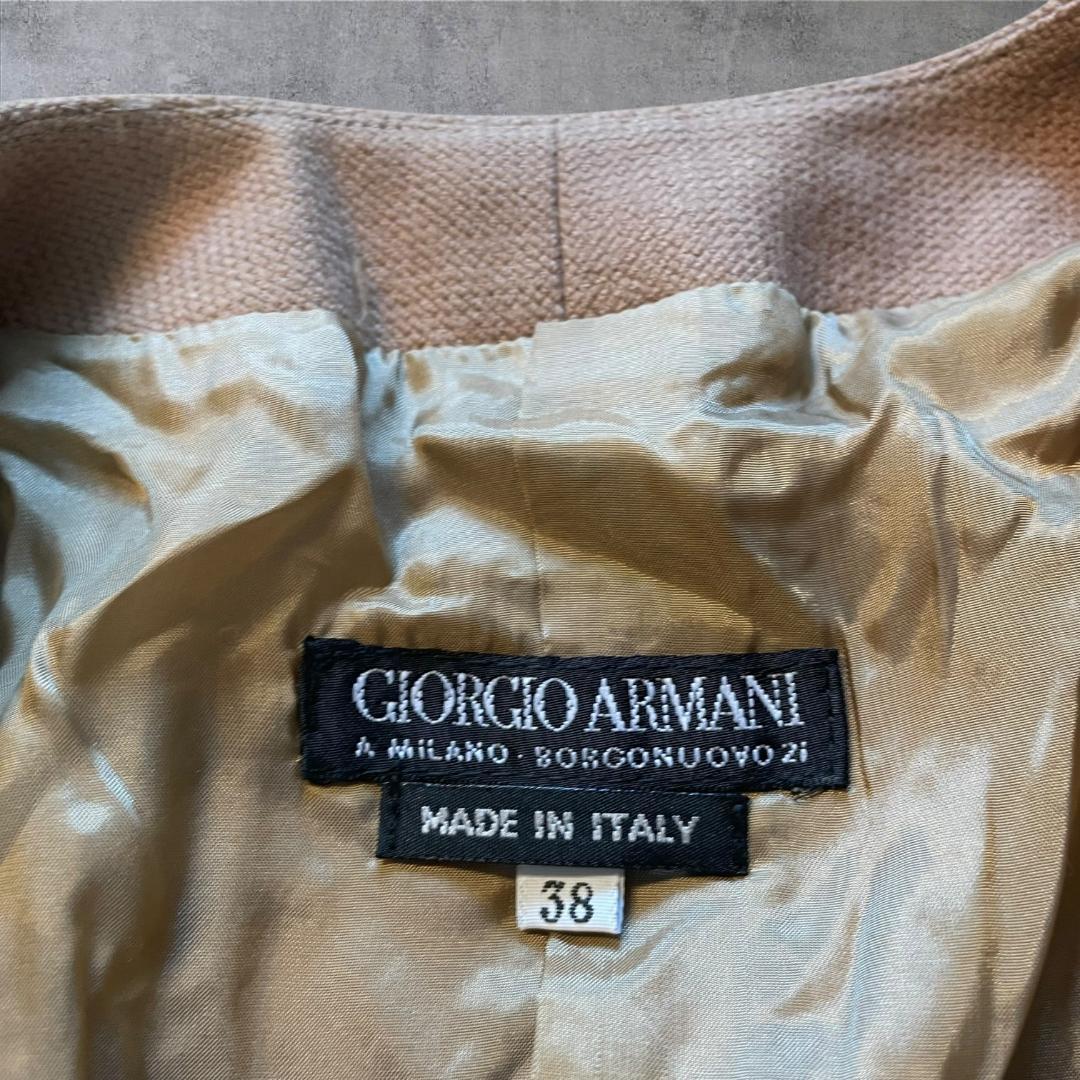 イタリア製 GIORGIO ARMANI ノーカラージャケット