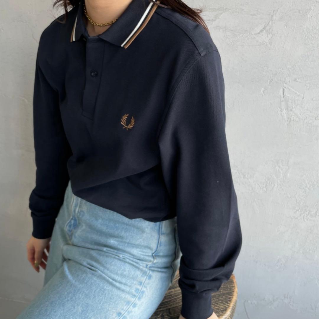FREDPERRY ポロシャツ xs ネイビー