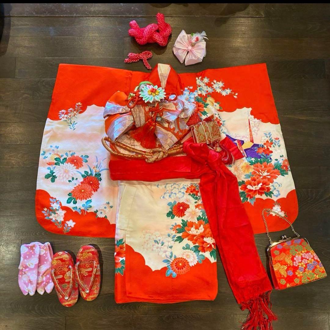 Nta様 アンティーク 七五三 三歳〜 着物 作り帯
