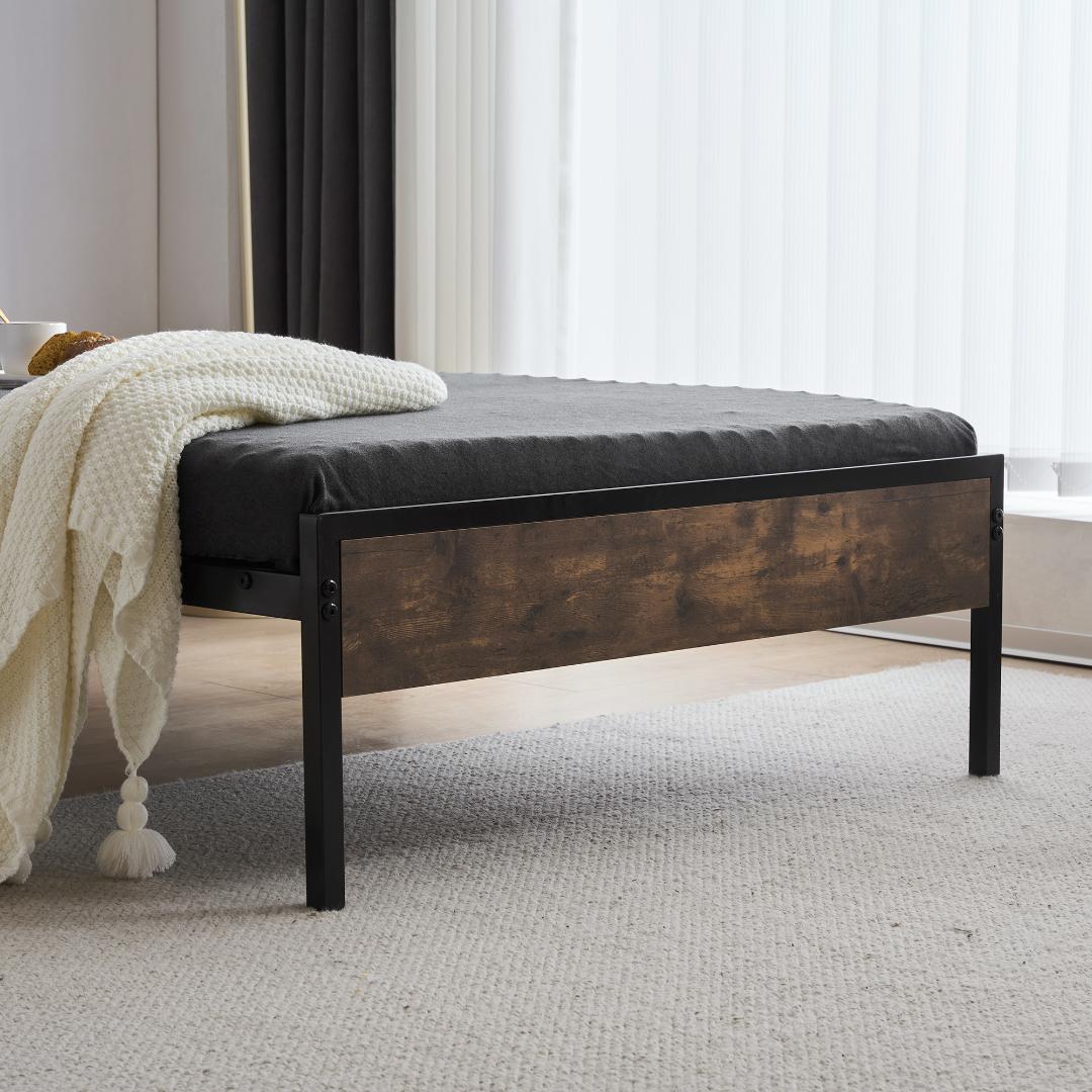 赤字！D ベッドフレーム ダブル ダブルベッド パイプベッド コンセント付