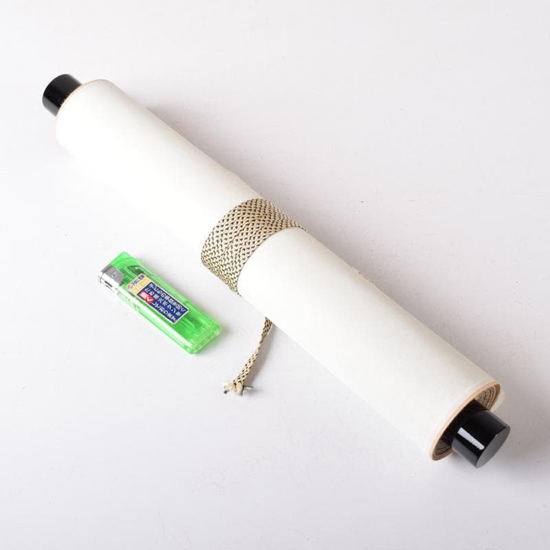 掛軸　前大徳　秋吉碩道筆　一行書　「秋来黄葉落紛々」　共箱　C　7740A