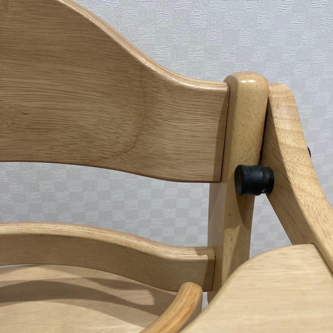 大和屋 すくすくチェアスリムプラス テーブル＆ガード付 ハイチェア ベビーチェア