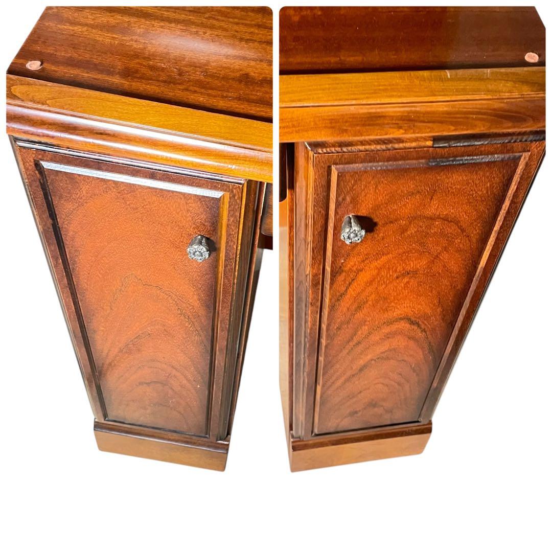 HR602 【レトロ】　カリモク　ドレッサー　鏡台　モケット