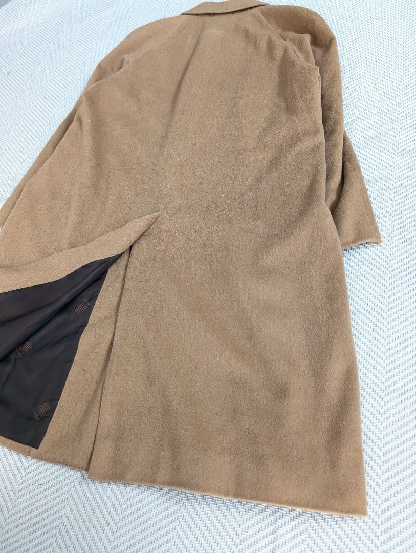 LANVIN PARIS　ランバンウール　カシミア100%　ロングコート　茶
