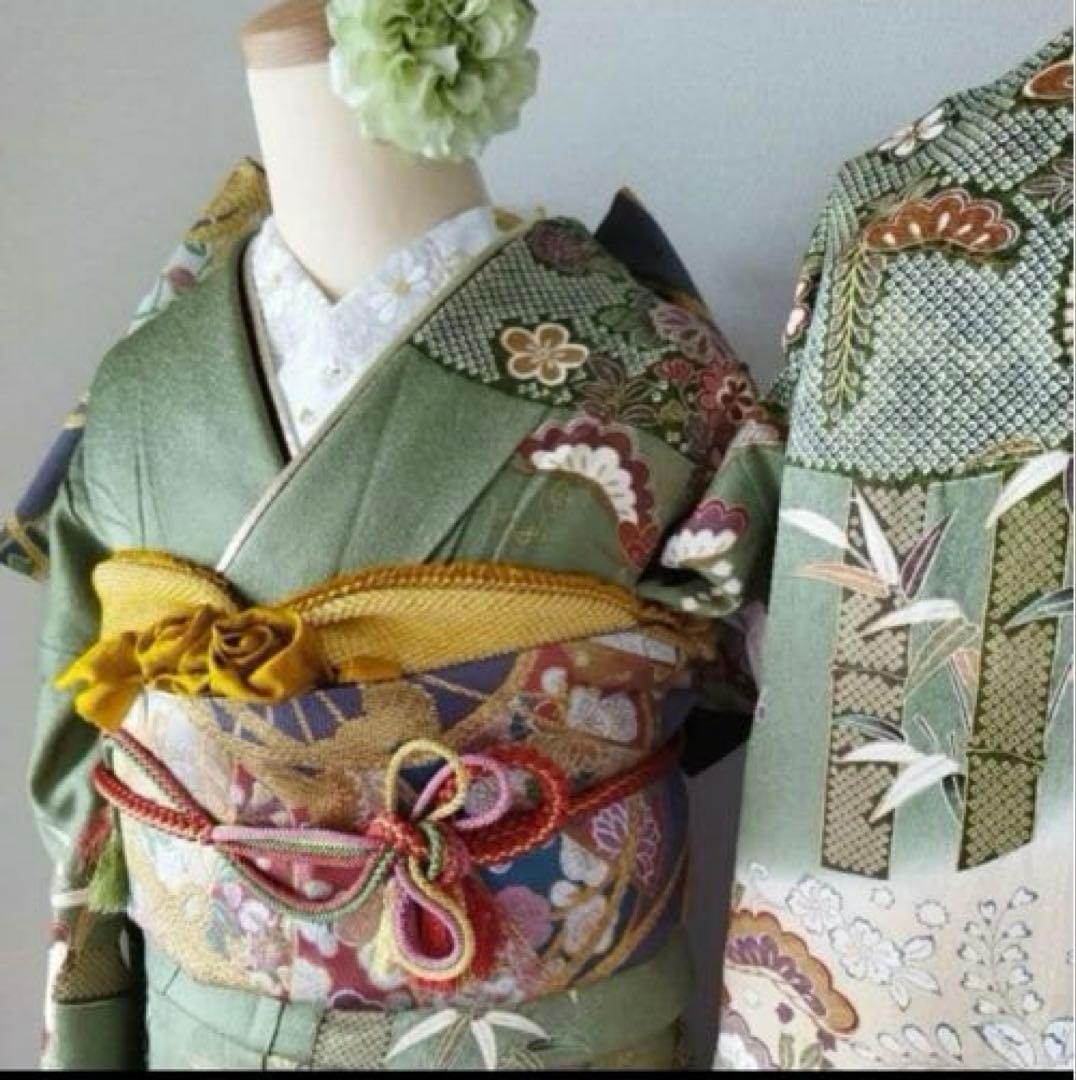 振袖☆古典柄☆6点セット 正絹フルセット　成人式