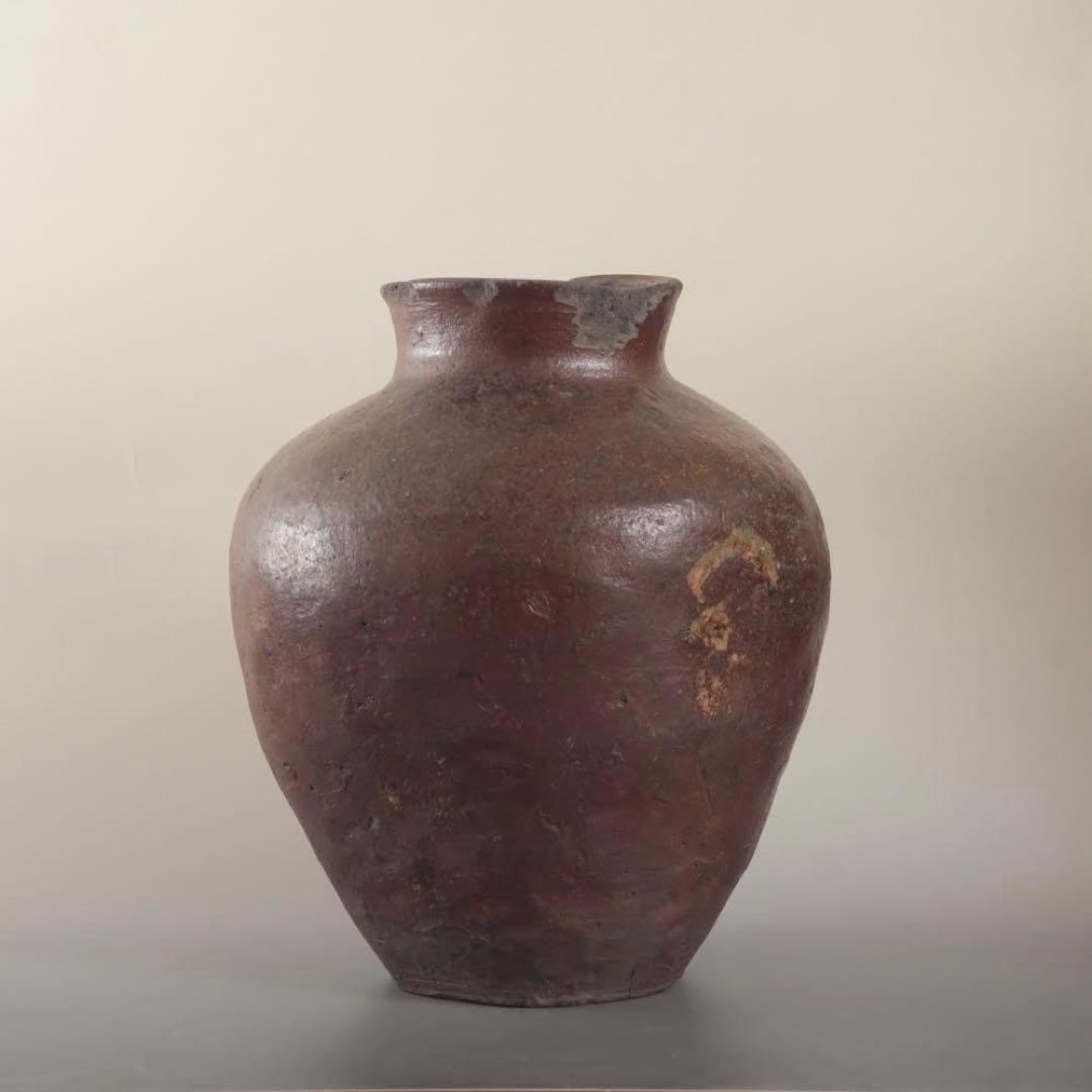 常滑 自然釉 壺 16〜17世紀頃 古美術 古道具 アンティーク 常滑焼