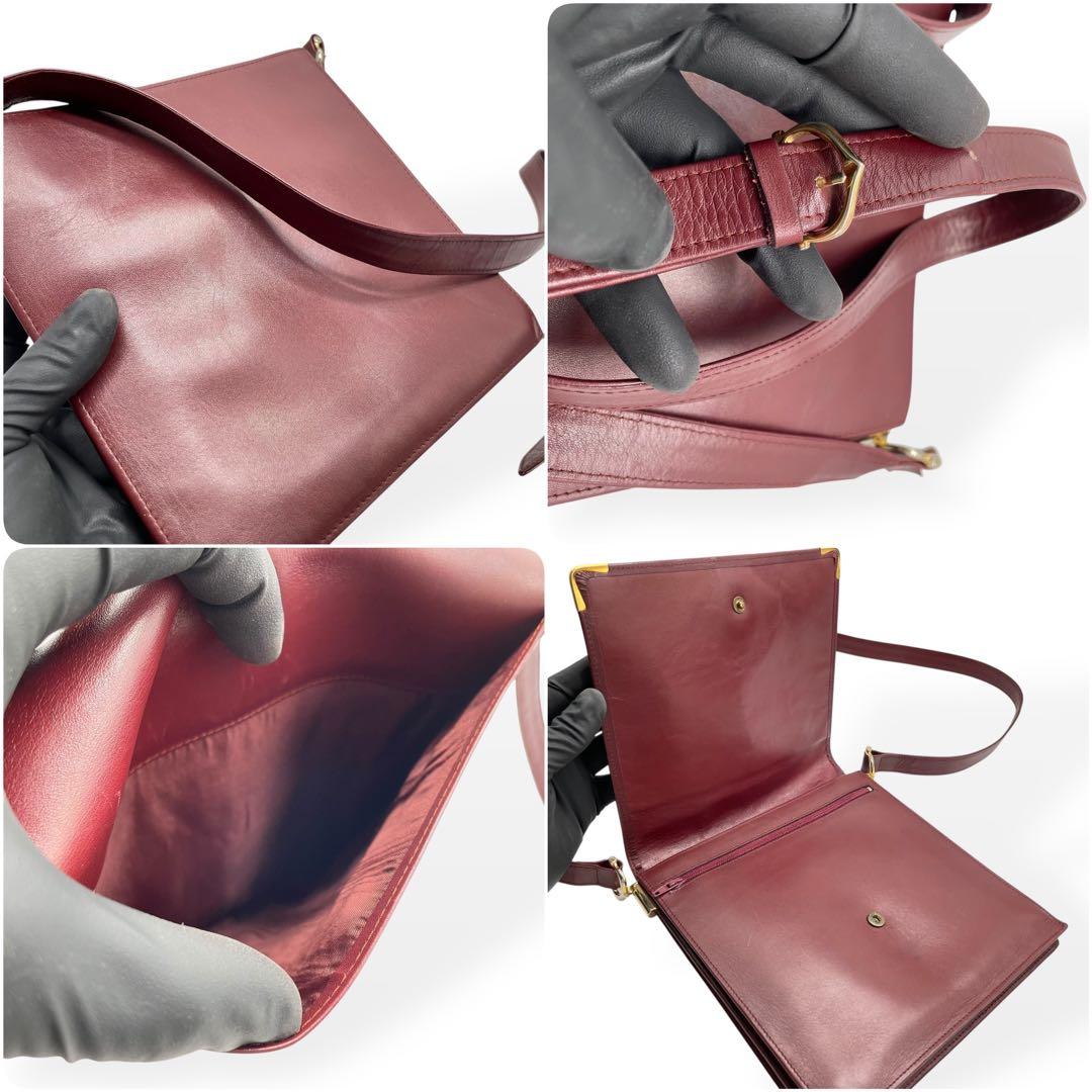 美品　Cartier カルティエ マストライン ショルダーバッグ　ボルドー