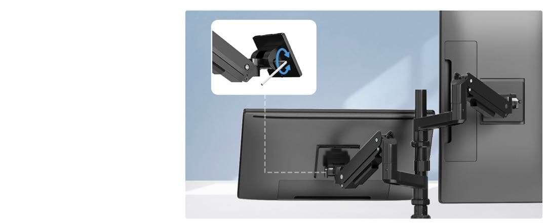 モニターアーム デュアル 上下2画面 17～4 9インチ対応 耐荷重2～20kg