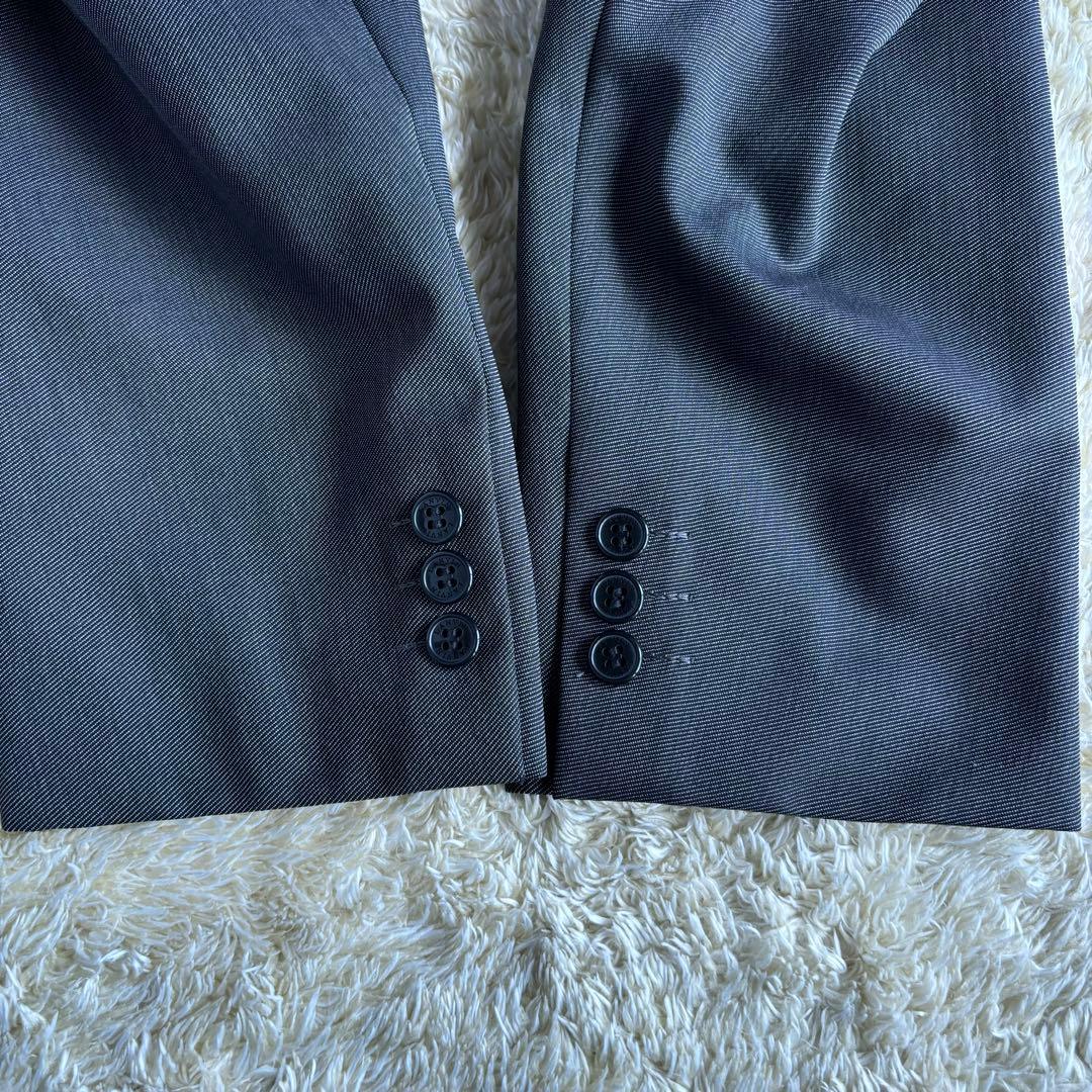 極美品　ランバン　クラシック　チャコールグレースーツ　ダブル　48 L y2k