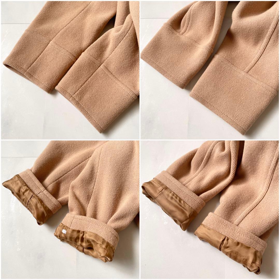 23区 ヘリンボーン ショート ピーコート 大きいサイズ 46 2022AW✨