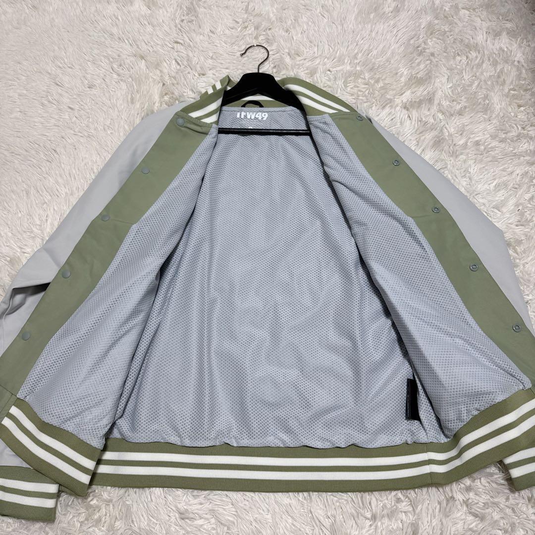 激レア！ 極美品✨ TFW49 スタジャン ナイロン リブ切替 カーキ スポーツ