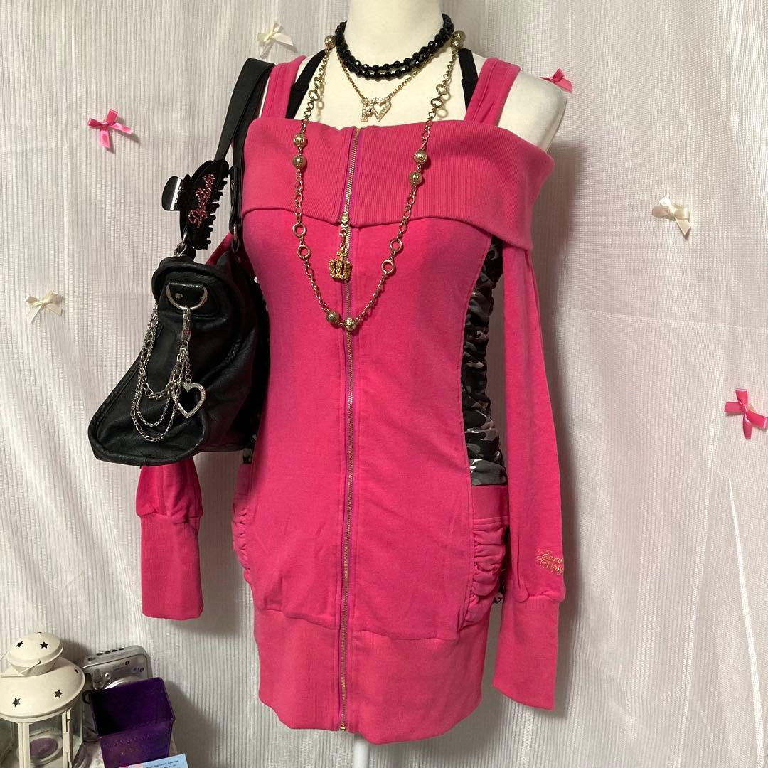 MARS系 姫ギャル グランジ 小悪魔アゲハ agejo 激カワ肩出しワンピ